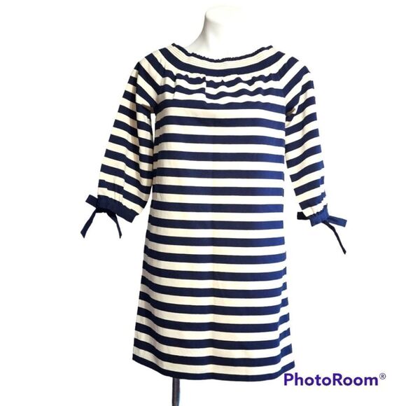 J. Crew OTS navy & blue dress - Picture 1 of 6